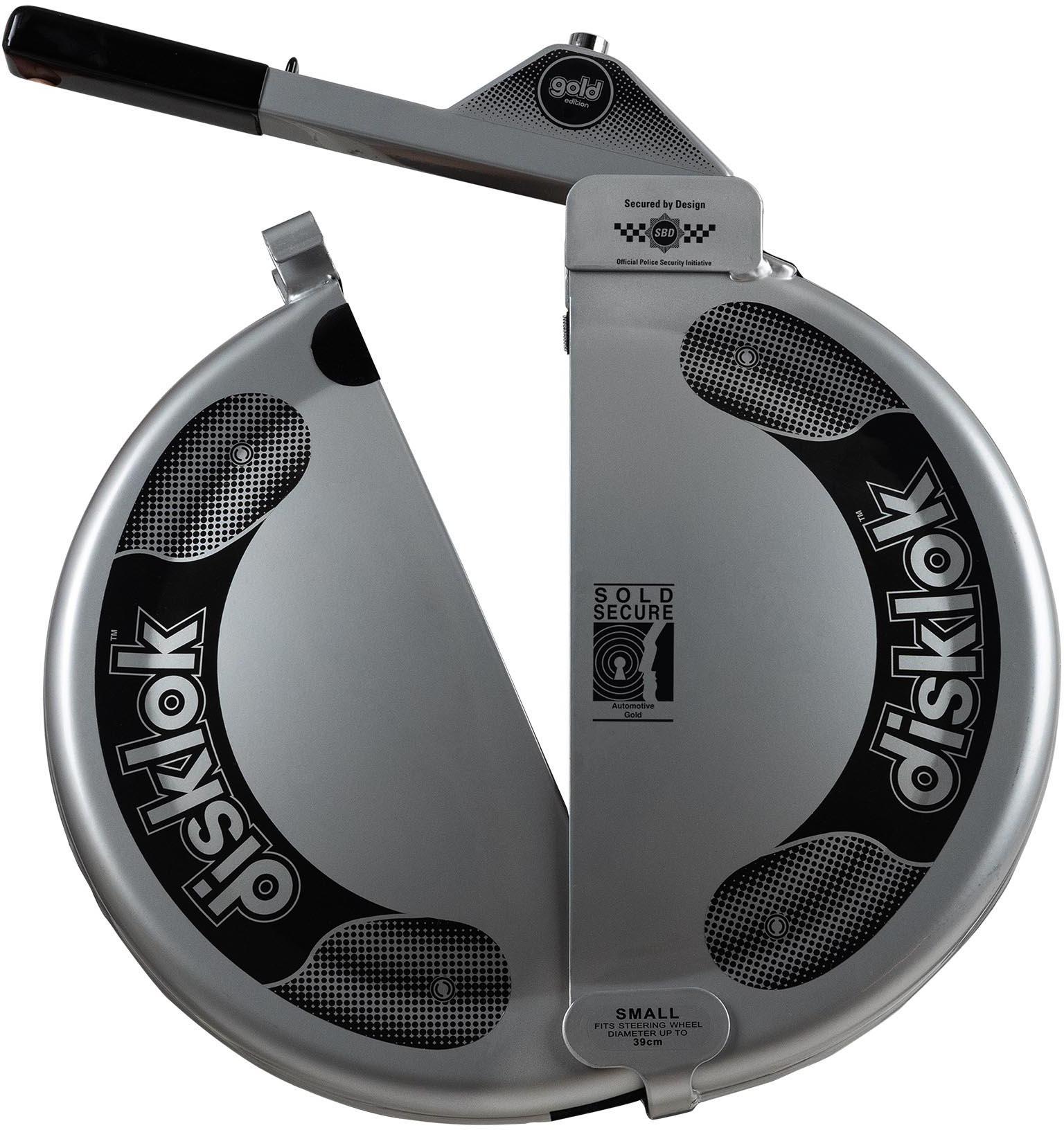 Disklok Gold Edition Steering Lock (Silver) Small