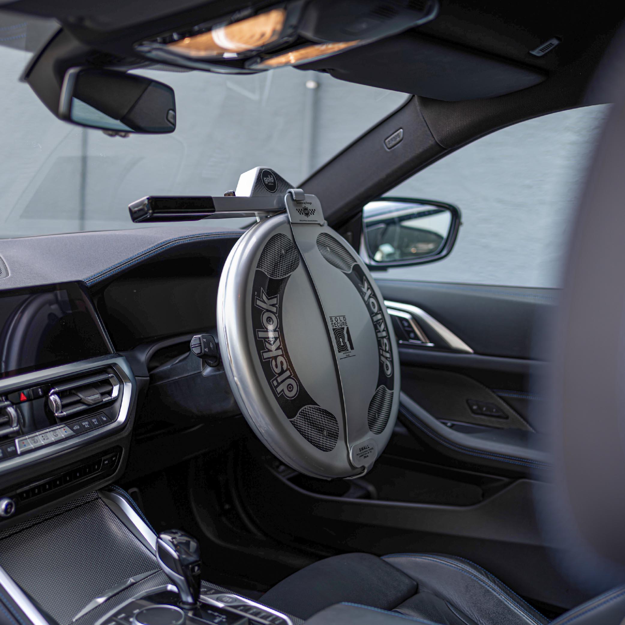 Disklok Gold Edition Steering Lock (Silver) Small