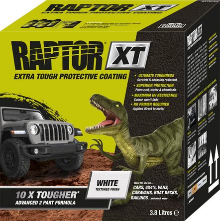 RAPTOR LINER ホワイト　4本セット Raptor XT 4 Bottle Kit White | Halfords UK