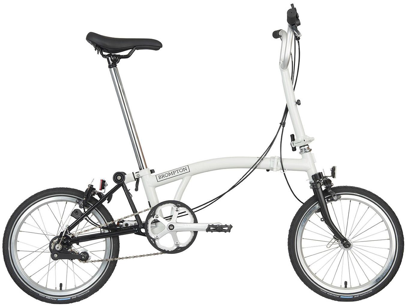 Ex-Display Brompton A Line Folding Bike, Papyrus White - 16" Wheel