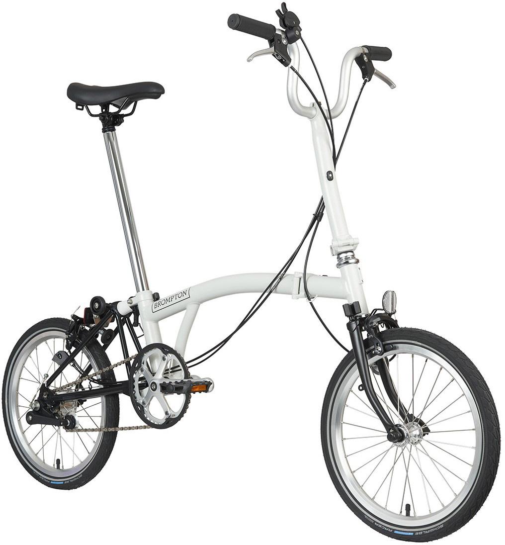Ex-Display Brompton A Line Folding Bike, Papyrus White - 16" Wheel