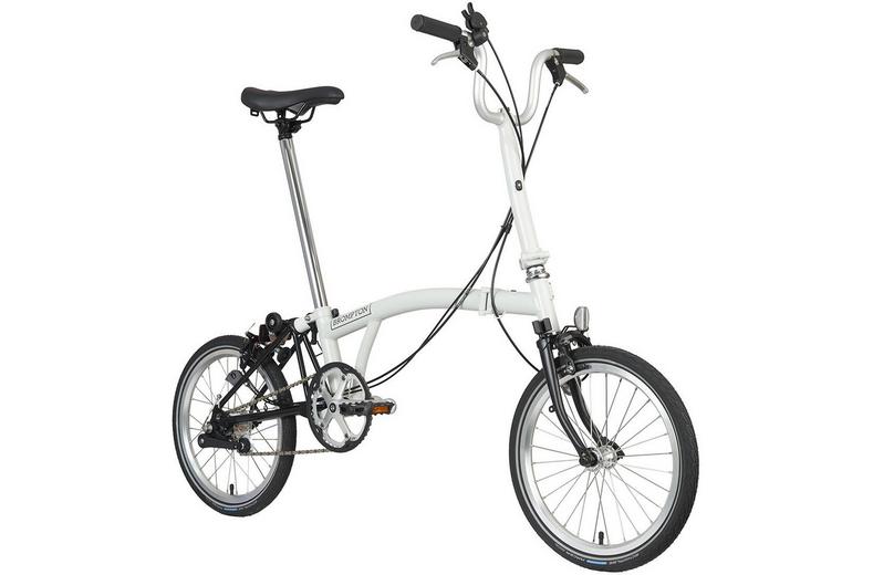 Ex-Display Brompton A Line Folding Bike, Papyrus White - 16" Wheel Ex-Display Brompton A Line Folding Bike, Papyrus White - 16" Wheel
