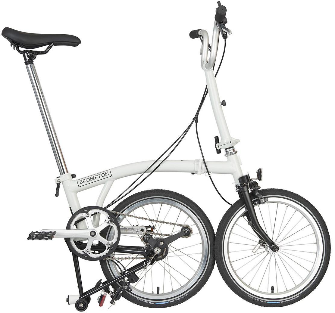 Ex-Display Brompton A Line Folding Bike, Papyrus White - 16" Wheel
