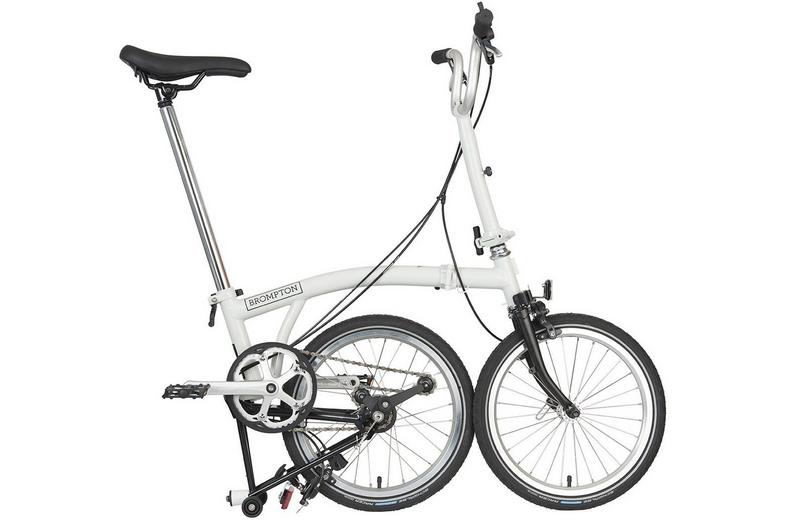 Ex-Display Brompton A Line Folding Bike, Papyrus White - 16" Wheel Ex-Display Brompton A Line Folding Bike, Papyrus White - 16" Wheel