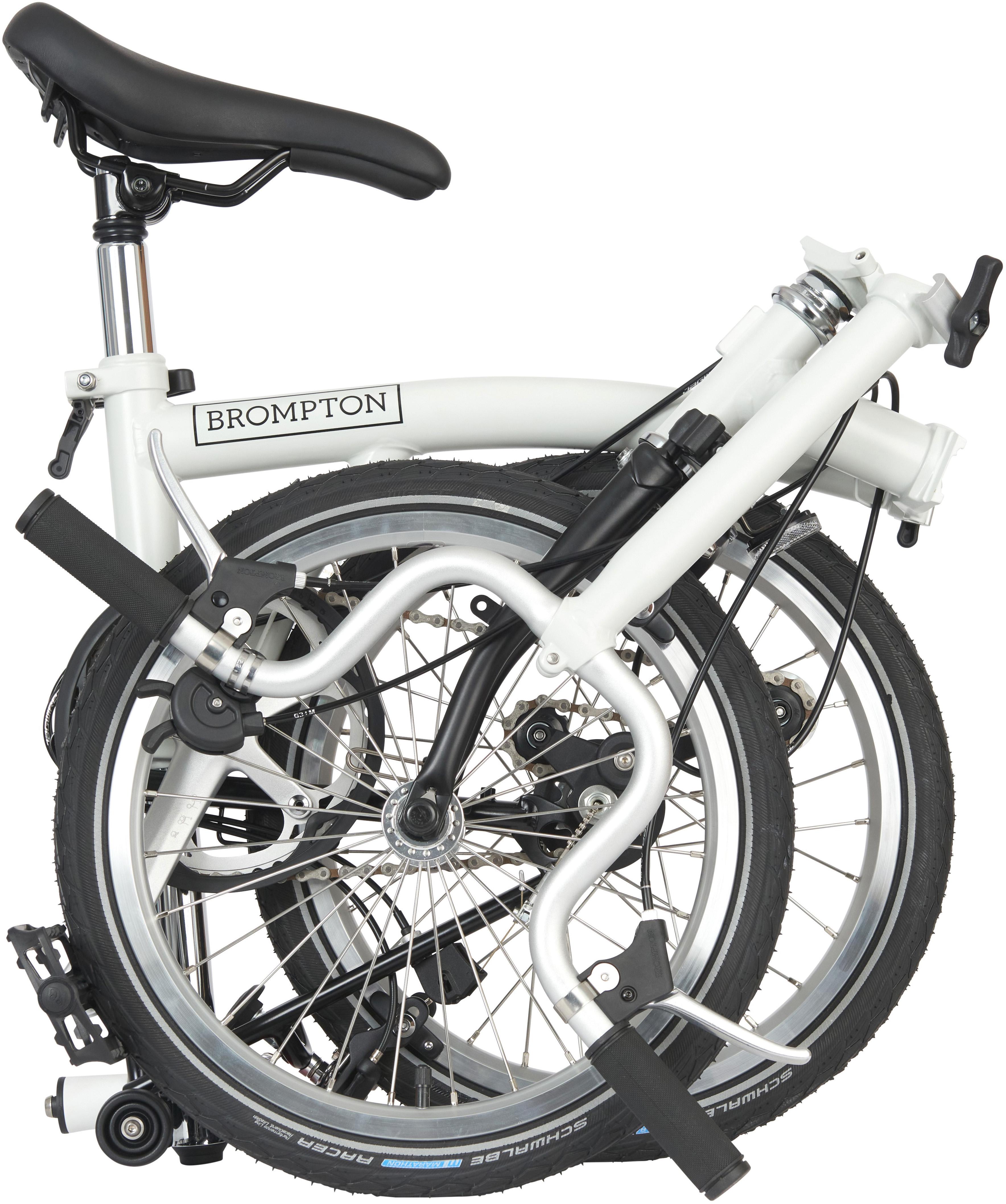 Ex-Display Brompton A Line Folding Bike, Papyrus White - 16" Wheel