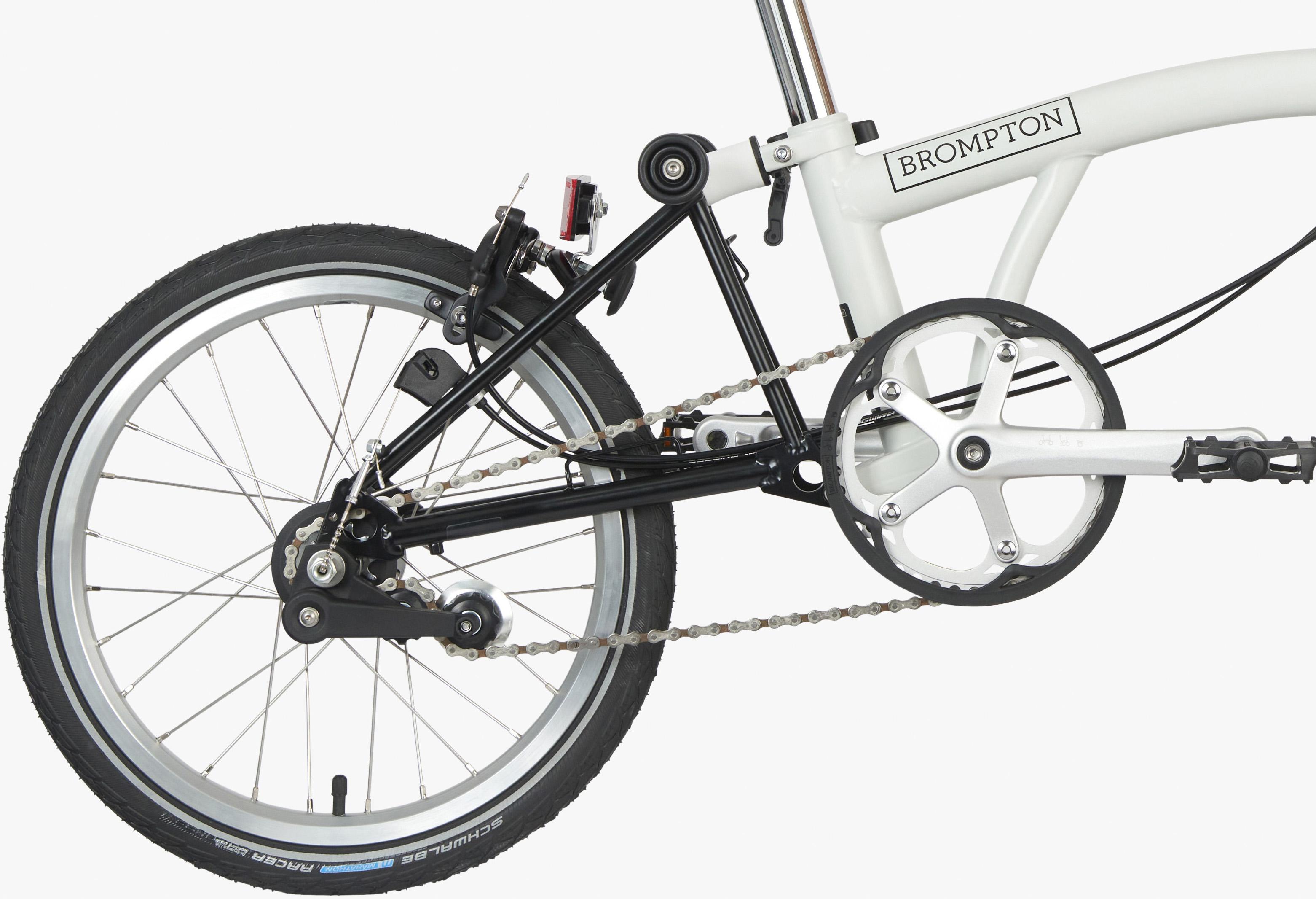 Ex-Display Brompton A Line Folding Bike, Papyrus White - 16" Wheel