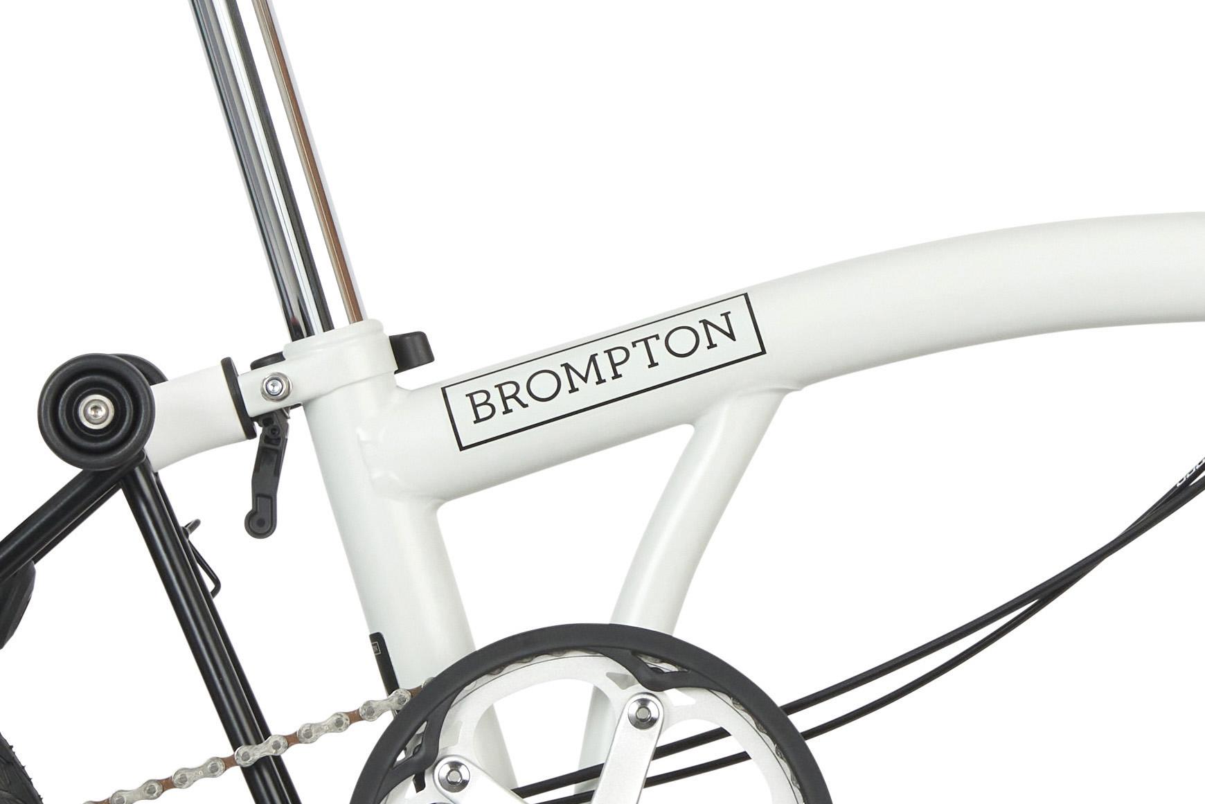 Ex-Display Brompton A Line Folding Bike, Papyrus White - 16" Wheel