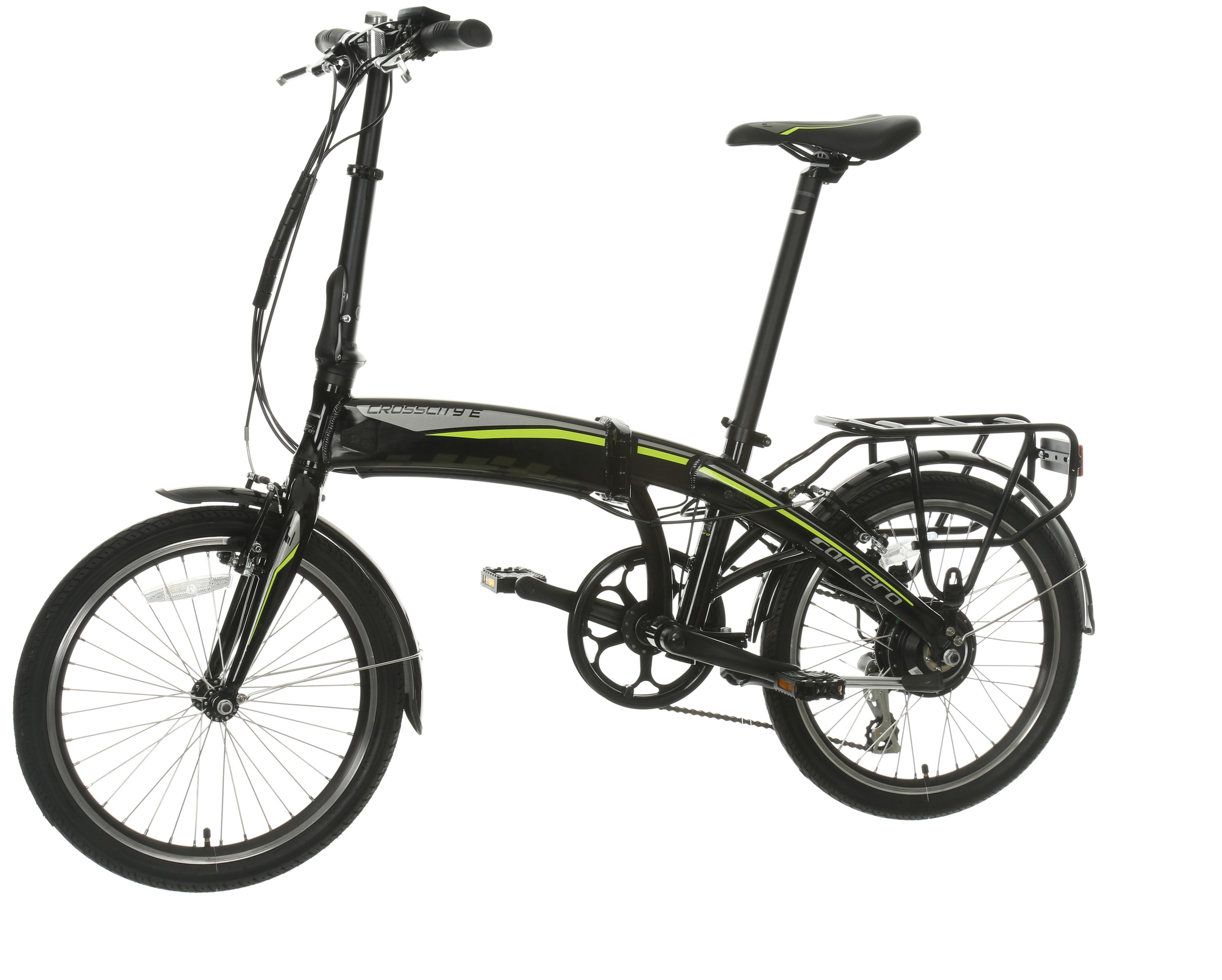 carrera crossfire e folding bike