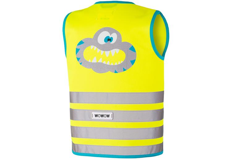 Wowow Crazy Monster Kids Safety Vest Fluo Yellow Wowow Crazy Monster Kids Safety Vest Fluo Yellow