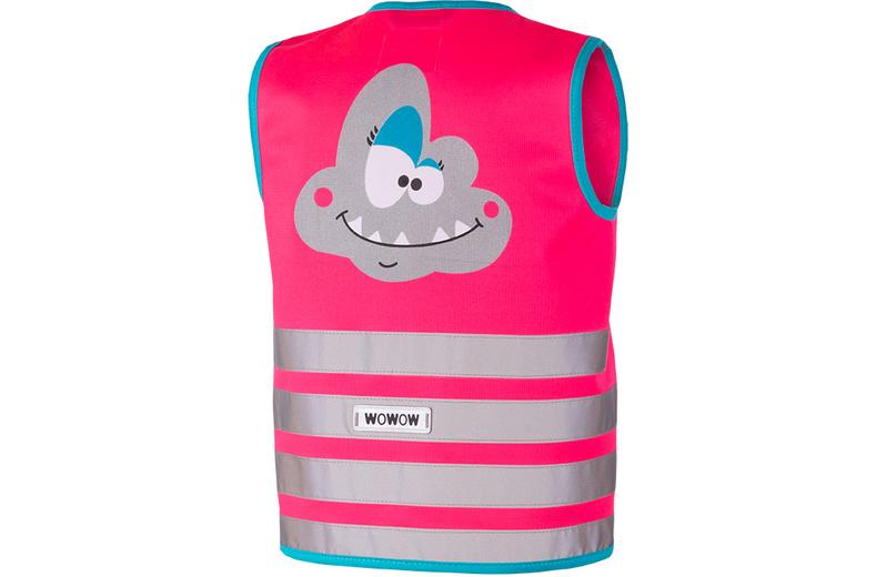 Wowow Crazy Monster Kids Safety Vest Fluo Pink Wowow Crazy Monster Kids Safety Vest Fluo Pink