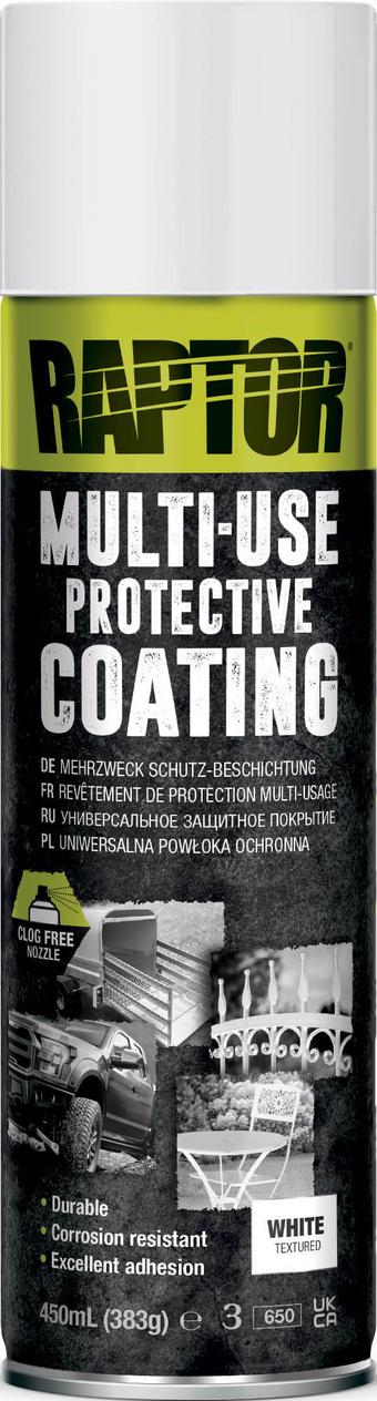 RAPTOR MULTI-USE PROTECTIVE COATING - WHITE 450ML AEROSOL