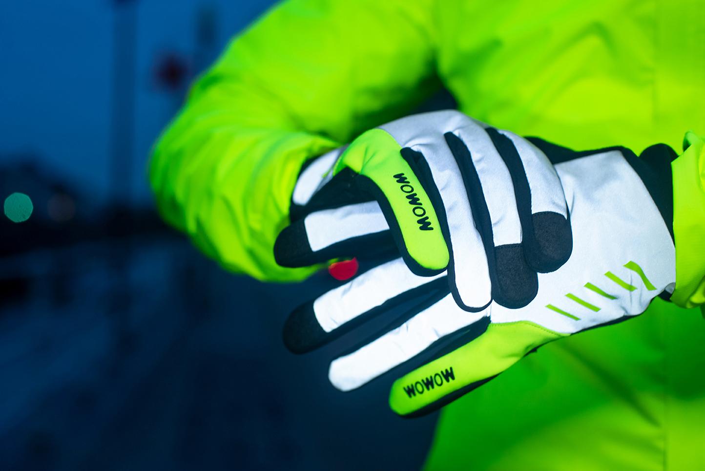 Wowow Night Stroke Gloves - Yellow