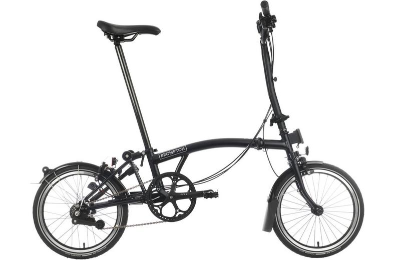 Ex-Display Brompton C Line Explore High Handlebar Folding Bike, Matt Black - 16" Wheel Ex-Display Brompton C Line Explore High Handlebar Folding Bike, Matt Black - 16" Wheel