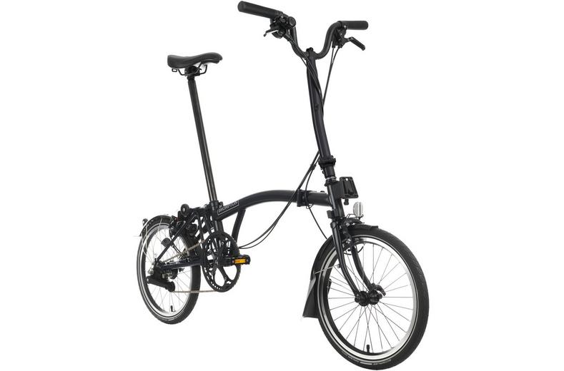 Ex-Display Brompton C Line Explore High Handlebar Folding Bike, Matt Black - 16" Wheel Ex-Display Brompton C Line Explore High Handlebar Folding Bike, Matt Black - 16" Wheel