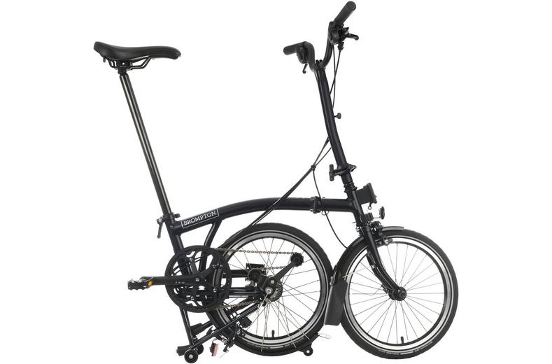 Ex-Display Brompton C Line Explore High Handlebar Folding Bike, Matt Black - 16" Wheel Ex-Display Brompton C Line Explore High Handlebar Folding Bike, Matt Black - 16" Wheel