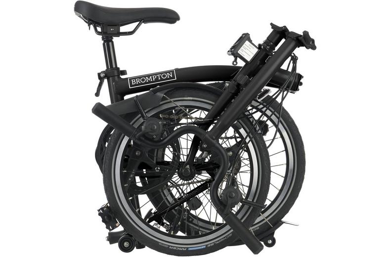 Ex-Display Brompton C Line Explore High Handlebar Folding Bike, Matt Black - 16" Wheel Ex-Display Brompton C Line Explore High Handlebar Folding Bike, Matt Black - 16" Wheel