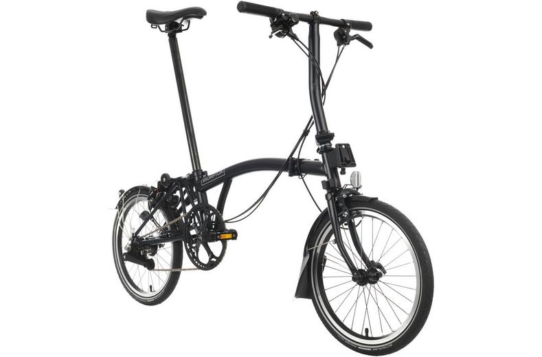 Ex-Display Brompton C Line Explore Low Handlebar Folding Bike, Matt Black - 16" Wheel Ex-Display Brompton C Line Explore Low Handlebar Folding Bike, Matt Black - 16" Wheel