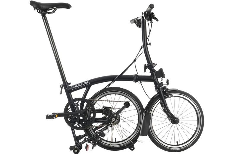 Ex-Display Brompton C Line Explore Low Handlebar Folding Bike, Matt Black - 16" Wheel Ex-Display Brompton C Line Explore Low Handlebar Folding Bike, Matt Black - 16" Wheel