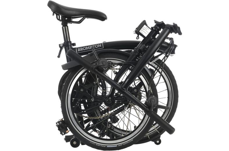 Ex-Display Brompton C Line Explore Low Handlebar Folding Bike, Matt Black - 16" Wheel Ex-Display Brompton C Line Explore Low Handlebar Folding Bike, Matt Black - 16" Wheel