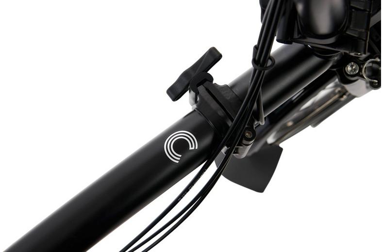 Ex-Display Brompton C Line Explore Mid Handlebar Folding Bike, Matt Black - 16" Wheel Ex-Display Brompton C Line Explore Mid Handlebar Folding Bike, Matt Black - 16" Wheel