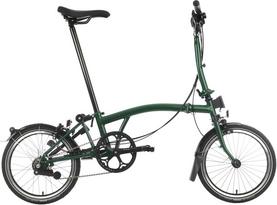 Brompton C Line Explore Mid Handlebar Folding Bike Racing Green 16 Wheel Halfords UK