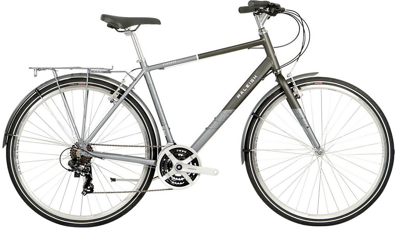 Halfords Raleigh Pioneer Mens Hybrid Bike - S Frame | Extra 8% off for BC Members