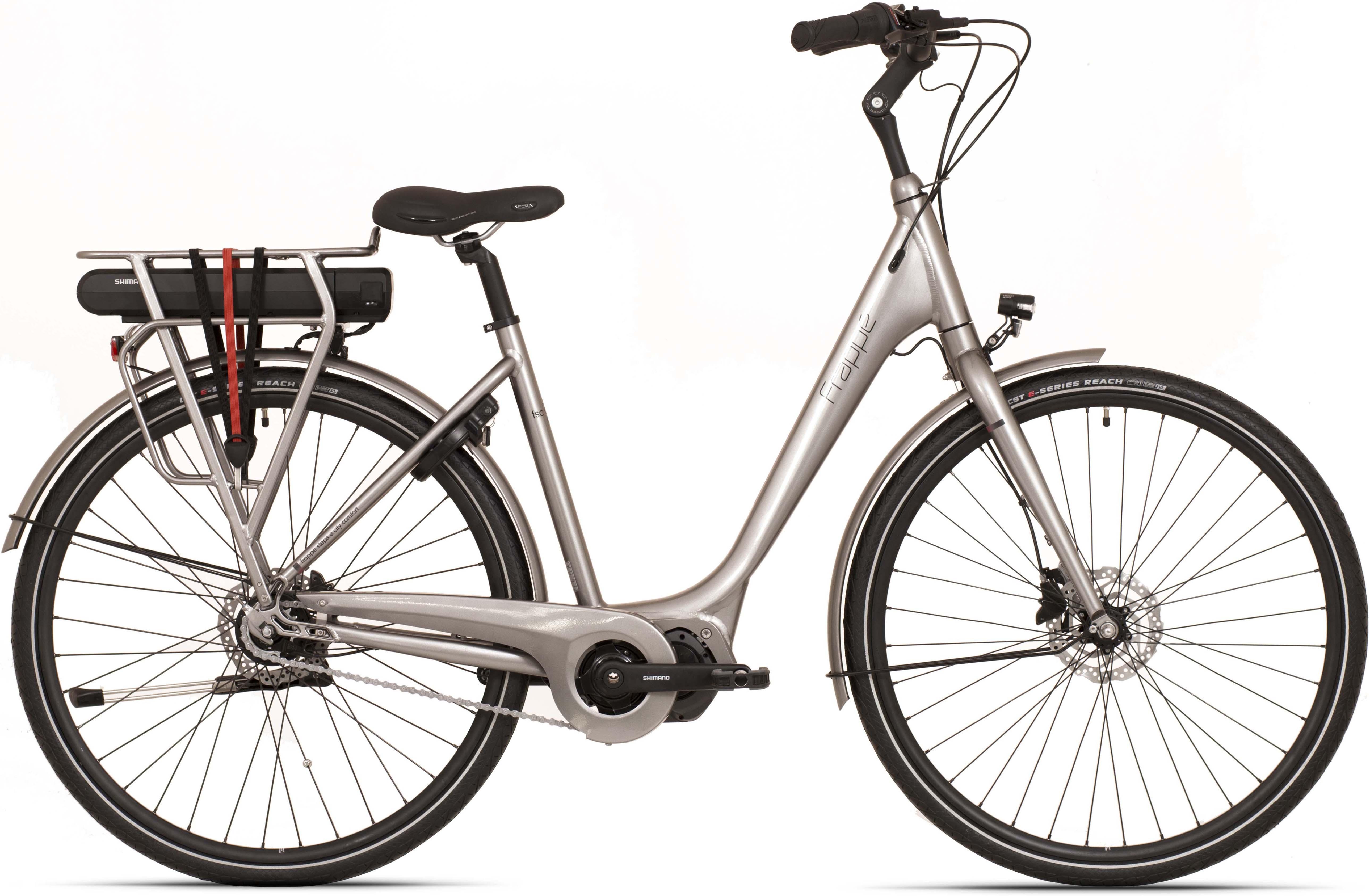 Frappe FSC 401 Electric Hybrid Bike - Grey - S, M Frames
