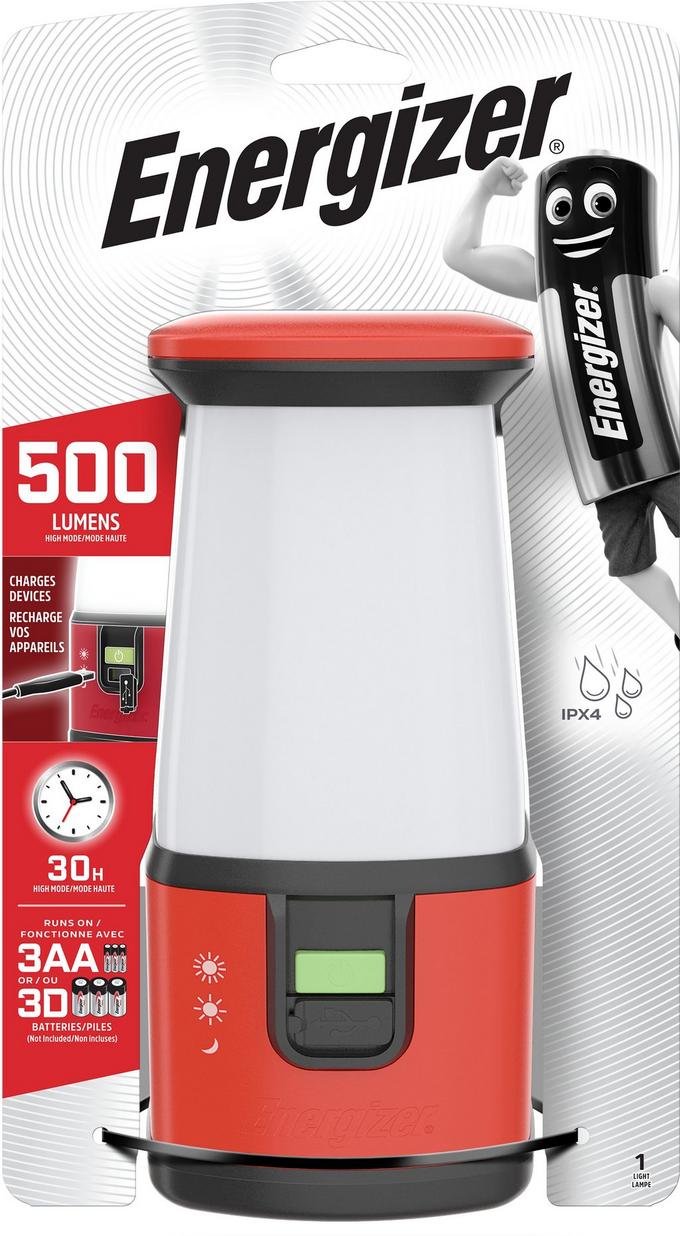 Energizer rechargeable outlet lamp