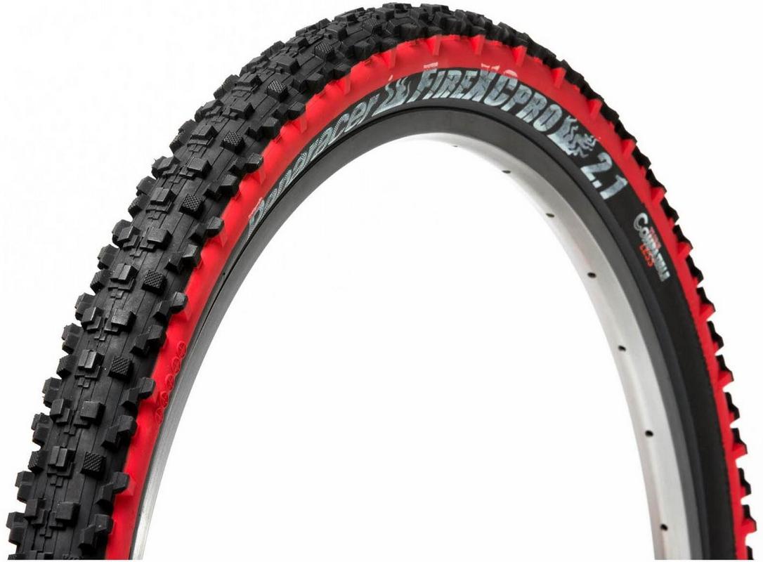 Halfords Panaracer Fire Xc Pro Tubeless Compatible Folding Tyre Black/Red, 26X2.10 Inch | Extra 8% off for BC Members