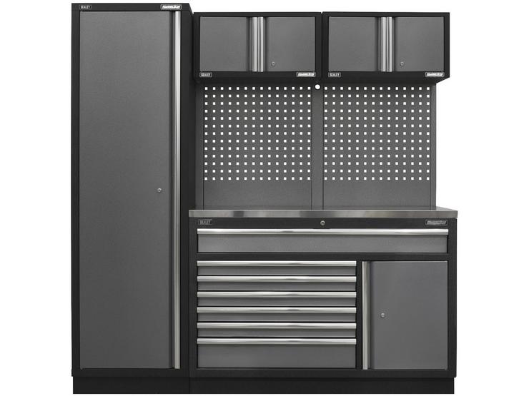 Sealey Superline Pro 1.96m Storage System - Stainless Steel Worktop