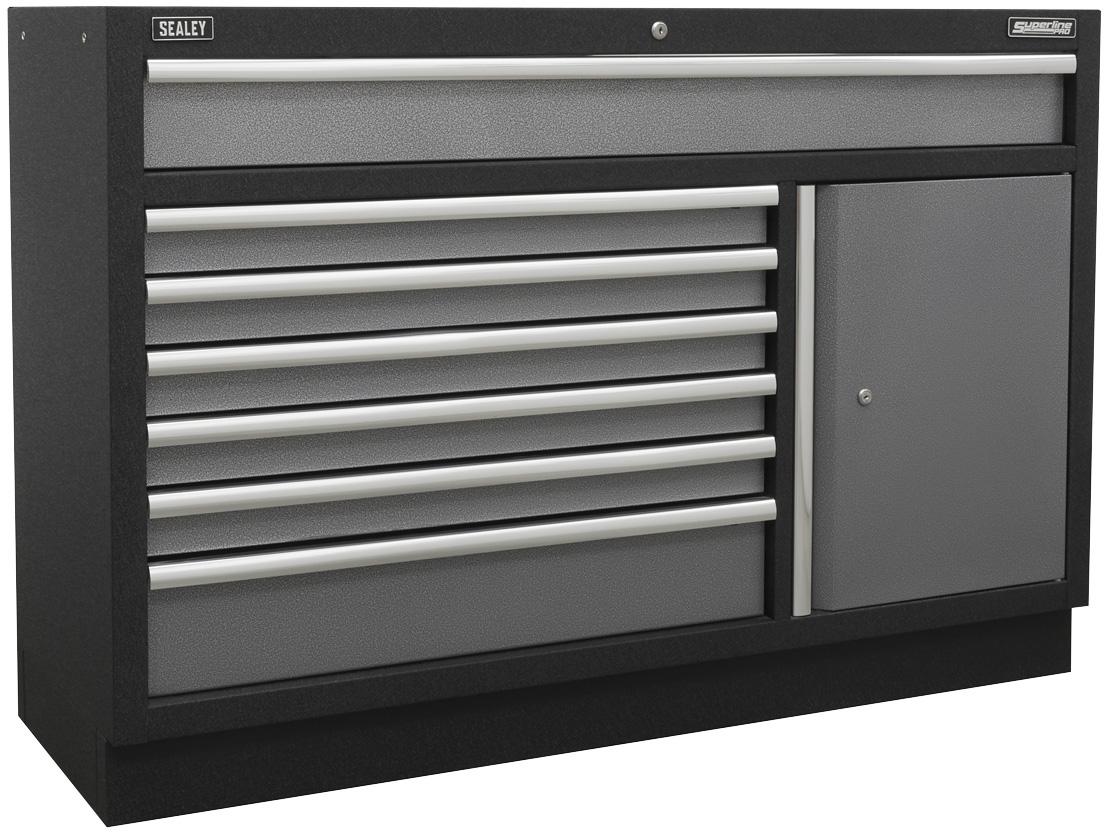 Sealey Superline Pro 1.96m Storage System - Stainless Steel Worktop