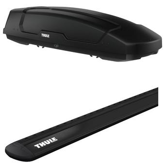 Thule Force XT Sport Roof Box & Wingbar Evo 118 Roof Bars Bundle