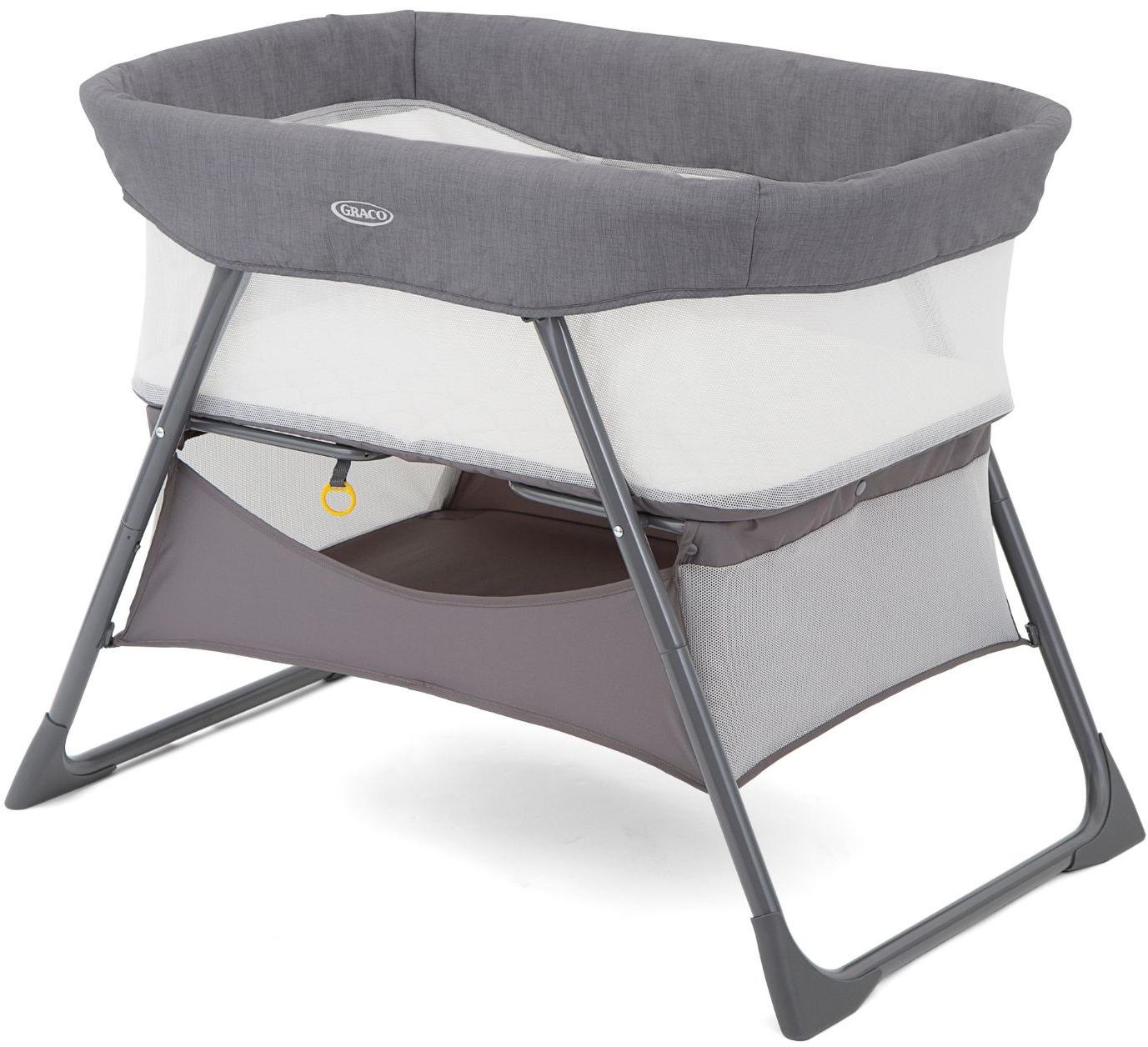 Graco Side-by-Side Bedside Bassinet - Pearl