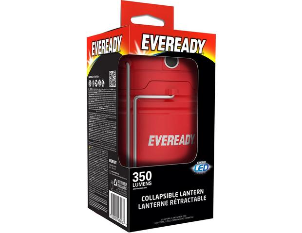 2 Pack Eveready Hybrid Power LED Rechargeable Camping Emergncy Lanterns