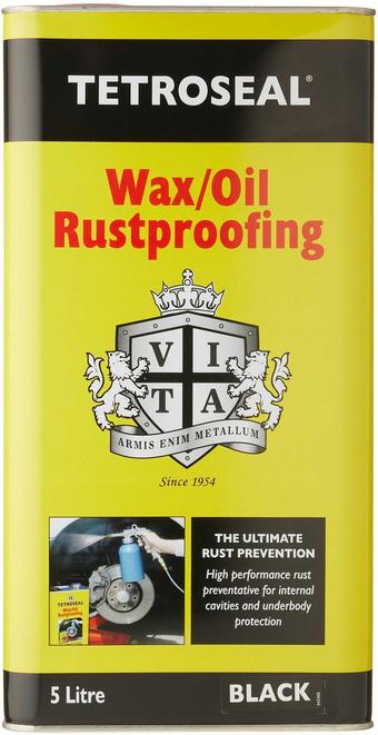 Tetroseal Wax/Oil Rustproof Black 5L