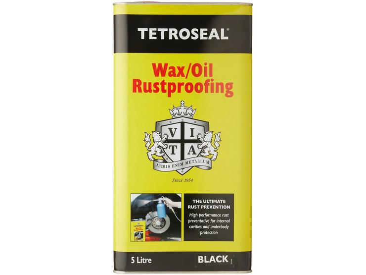 Tetroseal Wax/Oil Rustproof Black 5L