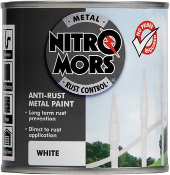 Nitromors Brushable Smooth Metal Paint White 250ml