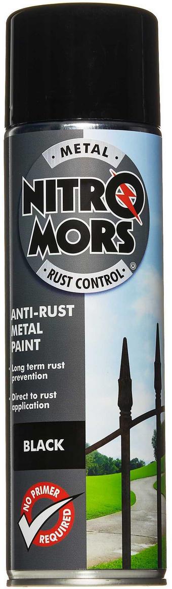 Nitromors Smooth Finish Metal Paint Black 500ml