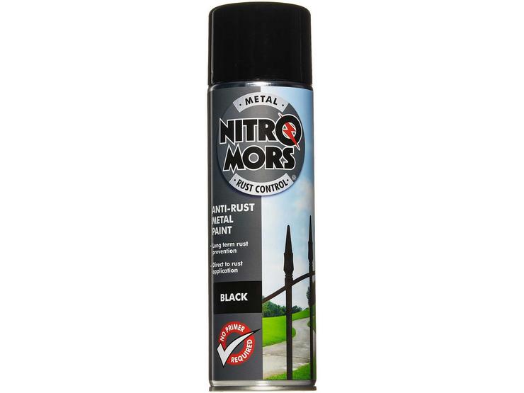 Nitromors Smooth Finish Metal Paint Black 500ml