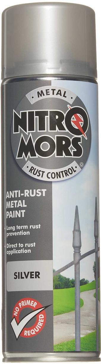 Nitromors Smooth Finish Metal Paint Silver 500ml