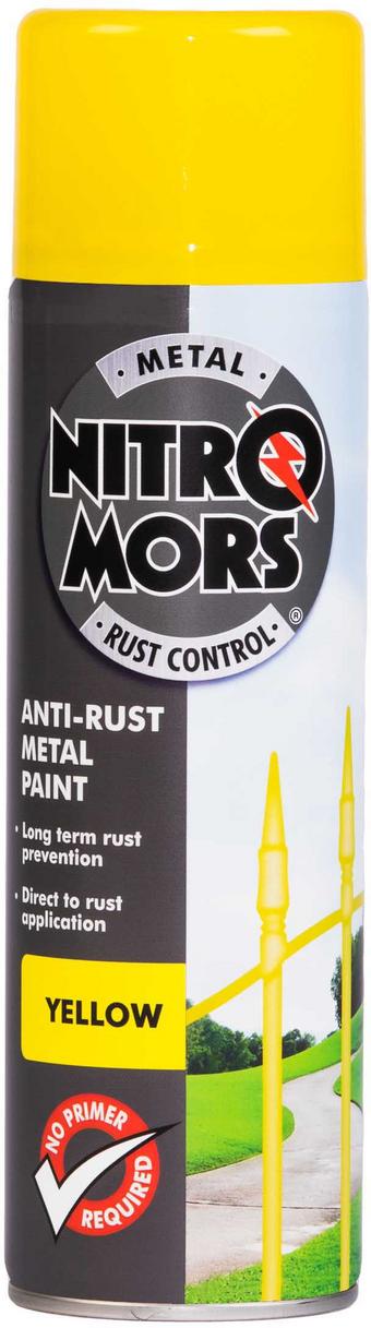 Nitromors Smooth Finish Metal Paint Yellow 500ml