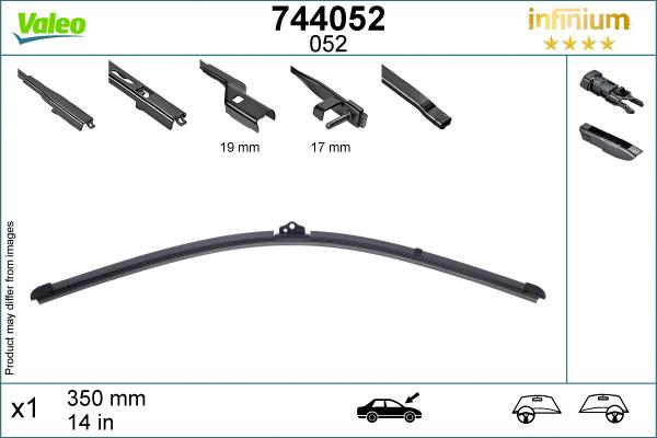 Valeo Infinium Single Wiper Blade 052