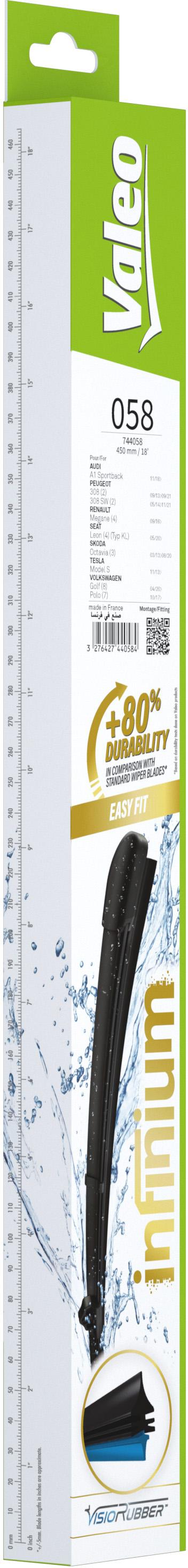 Valeo Infinium Single Wiper Blade 058