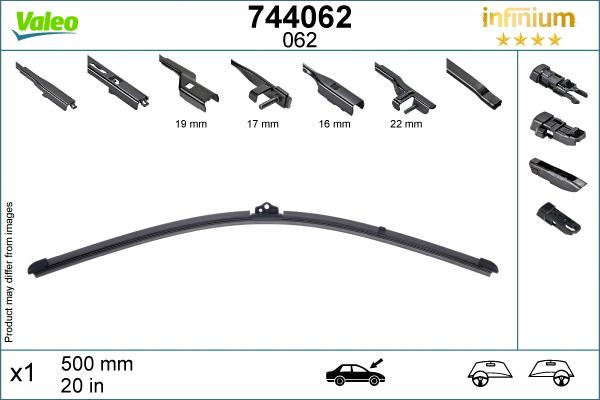Valeo Infinium Single Wiper Blade 062