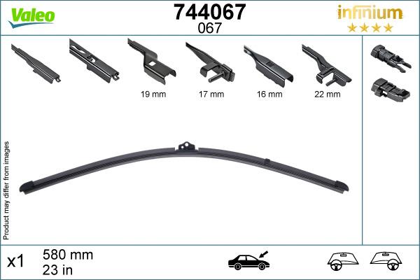 Valeo Infinium Single Wiper Blade 067