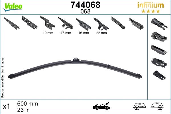 Valeo Infinium Single Wiper Blade 068