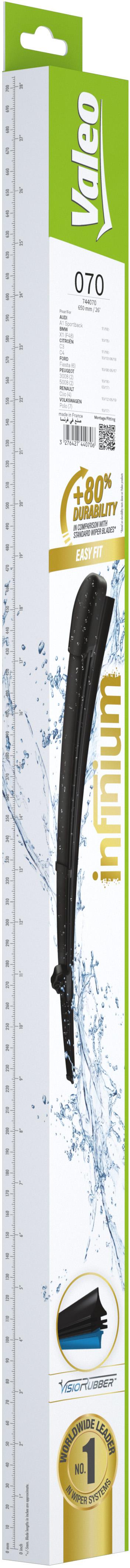 Valeo Infinium Single Wiper Blade 070
