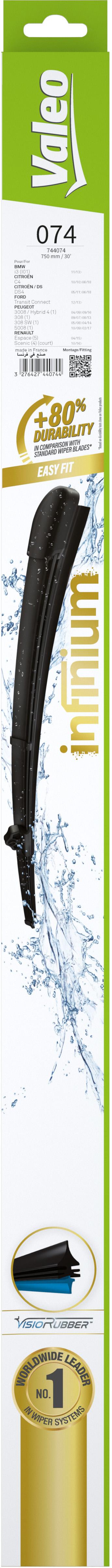 Valeo Infinium Single Wiper Blade 074