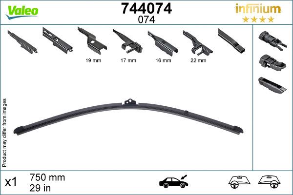 Valeo Infinium Single Wiper Blade 074