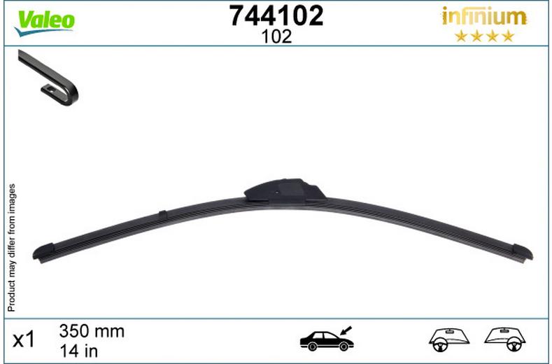 Valeo Infinium Single Wiper Blade 102 Valeo Infinium Single Wiper Blade 102